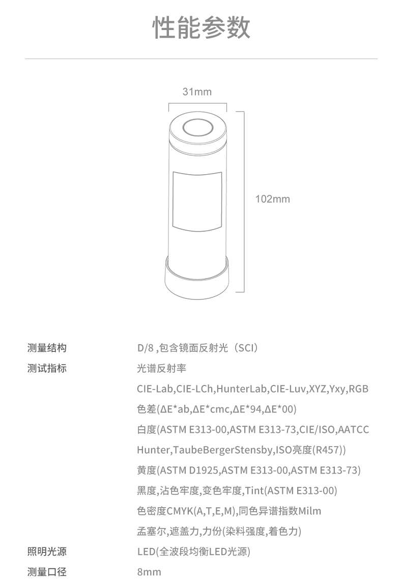 色差仪技术参数